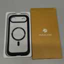 Miracase Magnetic for iPhone Air Case 6.5-inch with Camera Control, [Compatible with MagSafe] Full-Body Protection Slim Phone Case with Built-in Tempered Glass Screen Protector for 17 Air Case, Black