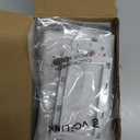 VCE Brush Wall Plate Cable Pass Through with Bracket, Decorator Cover for Low Voltage Cables - White, 2-Pack