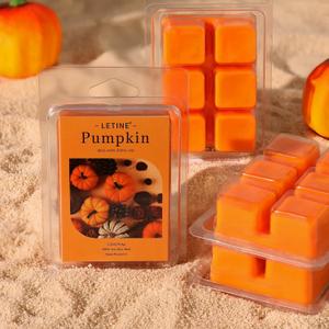 LETINE Wax Melts 10oz(4 Pack), Pumkin FallScented Wax Melts, 100% Soy Wax Melts Wax Cubes with All- Natural Strong & Non Toxic Essential Oil for Warmer, Gifts Set for Home Fragrance/Seasonal Scents