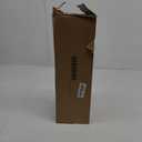 KAMANINA 2 Pack Curtain Rod 32 to 58 Inches (2.6-4.8ft), Black Curtain Rods for Windows, 7/8 inch Single Drapery Rods with Crackle Glass Finials