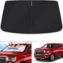 KUST Windshield Sun Shade fit for 2021-2025 Chevrolet Suburban/Chevy Suburban/GMC Yukon XL Accessories, Sun Visor Protector Foldable Blocks UV Rays Keep the Car Cooler