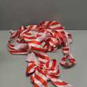 WILLBOND 8 Pcs Christmas Cabinet Ribbons Bows for Kitchen 78.8 Inch Red and White Large Christmas Door Ribbon Cabinet Bows for Gifts Xmas Tree Home Wall Furniture Party Decorations