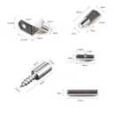 binifiMux 125Pcs Shelf Pins Kit,5 Styles Shelf Support Pegs, Bookshelf Pegs for Shelves,Cabinet Shelf Bracket Pegs Shelf Pins Holders for Furniture Closet, Nickel Plated