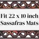 Evergreen Flag Sassafras Door Mat Tray, All-Weather Weatherproof Doormat for Indoor and Outdoor Entrance, Non-Slip Backing Entryway Front Door Mats (Variegated Scroll, 32 x 20 Inches) (1'8" x 2'8" (Rectangular))