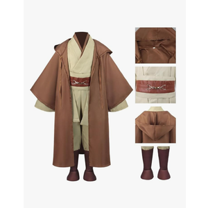 Knight Costume Kids Child Tunic Hooded Robe Pants Belt Shoes Halloween Cosplay Costume Outfit Suit, Size Large