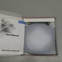 Motion Sensor Rechargeable Ceiling Light with Remote, 12000mAh Wireless Shower Lights for Inside Shower, Battery Operated Closet Light Sensored LED Overhead Lighting No Wiring for Hallway Garage (Black)