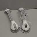 TAILI Grab Bars for Bathtubs and Showers 2 Pack Suction Grab Bar, Heavy Duty Shower Handle Removable Bath Handrails for Seniors and Elderly, Bathroom Safety Grip No Drilling Waterproof,Grey (16.8", Gray)