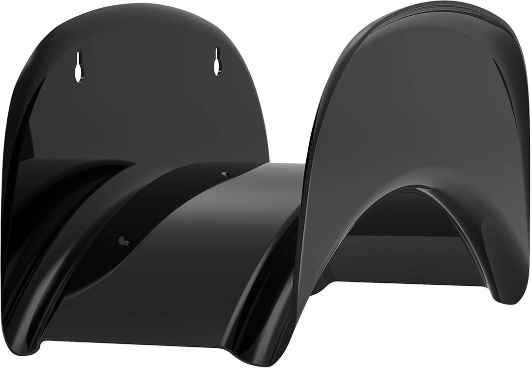 Gardzen Heavy Duty Hose Hanger Wall Mount, Hose Holder, Hook, Rack, Support for Outside, Black (1 Pack)