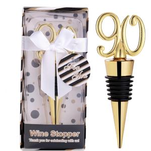 12PCS 90 Wine Stopper for 90th Birthday Party Favors or 90th Anniversary Party Gifts 90th Birthday Party Gifts Souvenirs Decorations for Guests (90th,12)