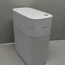 funest Automatic Touchless Bathroom Trash Can with Lid- 3.5 Gallon Motion Sensor Garbage Can for Kitchen, Bedroom, Office,Auto-Adsorption Waterproof Bathroom Trash Can