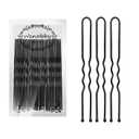 U Shaped Hair Pins for Buns, 100 PCS 2.8" Hair Pins for Women Hair Styling with Thick Hair (Black)