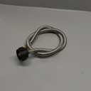 3 FT 1/4 inch Male NPT LP Gas Propane Hose with QCC1/Type1 for RV Trailer, Stainless Steel Braided RV Propane Pigtail Hose Connector for Standard Two-Stage Auto Changeover Regulator