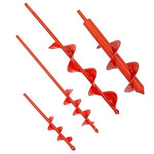 MAXCCINO Auger Drill Bit for Planting Set of 4, Garden Ground Earth Spiral Drill Bit for 3/8" Hex Drive Drill, for Post Hole Digger Bulb Bedding Digging Plant Rapid Planter