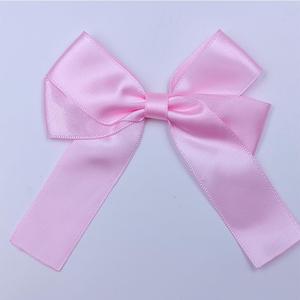 Bows for Crafts 10cm/3.94" Satin Ribbon Bows, 25PCS Crafts Bows Decoration for DIY Cheer Pins Clothespins Hair Accessories Wedding Gift Box Ornament (Pink)