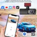 Dash Cam 4K Front, Ultra HD Dash Camera for Cars, 1.47''IPS Screen Mini Car Camera with APP Control, Built-in Wi-Fi & G-Sensor, 24H Parking Mode, Night Vision, WDR, Loop Recording, Support 256GB Max