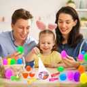 Easter Party Favors for Kids 24 Pack, Easter LED Light Up Finger Lights Easter Basket Stuffers for Kid Boys Girls Easter Egg Hunt Filling Treats Easter Basket Stuffers Easter Party Favor