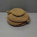 9 Pcs Jute Fruit Hanging Baskets for Kitchen, Boho Woven Wall Baskets, Produce Storage for Garlic Onion Potato Banana, Space Saving Farmhouse Kitchen Decor (Brown)