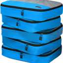 Dot&Dot Large Packing Cubes for Suitcases - 5 Pcs Set - Travel Organizer Bags for Carry-On Luggage