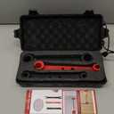 Door Hinge Adjustment Tool Multi-Size Hinge Gap Adjusting Wrench Kit Heavy Duty Door Hinge Repair Tool for Residential and Commercial Use (3 piece set, Medium)