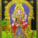 Mariamman Batik religious Wall Hanging Painting : Size 43"x30" Inches