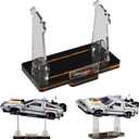 Acrylic Display Stand for (Back to The Future Time Machine Lego 10300) Car Building Block Model, Customised Collection Clear Display Riser Holder