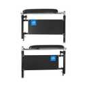 Swing-Back Removable Full-Length Armrest Assembly, Height Adjustable, for K1/K2 Wheelchair, 1 Pair, WCAA0062