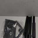 Eyliden Broom, Angle Broom with 57" Long Handle - Fit Heavy-Duty Cleaning, Also Works Well Fine Dust - Commercial Outdoor Indoor Sweeper for Courtyard, Sidewalk, Deck, Kitchen, Lobby, Garage, Black