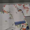 Arquiel Watercolor Bird Flowers Tea Towels, Cotton Kitchen Towel 18.9 × 27.5 inch, Quick Drying Dish Cloth for Party Anniversary Holiday Decoration Housewarming Gifts 4 Count