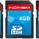 SD Card 4GB 3 Pack, Class 4 Flash SDHC Memory Cards MLC Stanard Secure Digital Cards Camera Cards