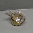 IBWell 10oz Sugar Bowl with Lid and Spoon Gold Sugar Container with Spoon for Coffee Bar Kitchen Accessories for Seasoning Sugar Salt Coffee Bean