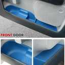 Mabett Door Side Storage Tray for Ford Maverick 2022-2025 Accessories(Not Fit 2026), TPE Front and Rear Doors Storage Insert Organizer Boxs 4PCS Set Fit Maverick(Blue)