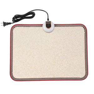 Livtribe AC 110V Heated Floor Mat for Foot, Carbon Crystal Heating Pad, Electric Heated Foot Warmers for Office, Home (Beige)
