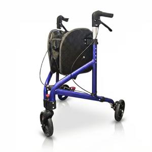 PLANETWALK Premium 3 Wheel Rollator Walker for Seniors – Ultra Lightweight Foldable Aluminum Mobility Aid with Height Adjustable Handle and 7.5 Inch Wheels, Dark Purple