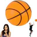 Silent Basketball Size 5, Airless Foam Basketball for Indoor Training, Quiet Basket-Ball Dribbling Indoor, Soft Noiseless Basket-Ball for Kids Youth Playing