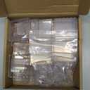 Clear Transparent Flat Plates Bricks, 60pcs Classic Pieces and Parts Panel, Window Bulk Building Blocks Accessories (Transparent Mixed)