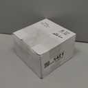 Zhehao 100 Pcs Plastic Dessert Appetizer Plates Disposable, 3.6 x 3.6 Inch Small Square Plastic Dessert Cake Snack Plate for Wedding Birthday Bridal Baby Shower All Occasion Party (Blue Clear)