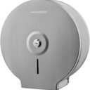 Commercial Jumbo Toilet Paper Dispenser, Wall Mount Stainless Steel 9 Inch Roll Toilet Paper Holder Bath Tissue Dispenser Lock Key (Brushed)