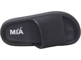 Mia Kids Little/Big Girl's Little-Lexa Slides Waterproof Sandals Black, Size 9