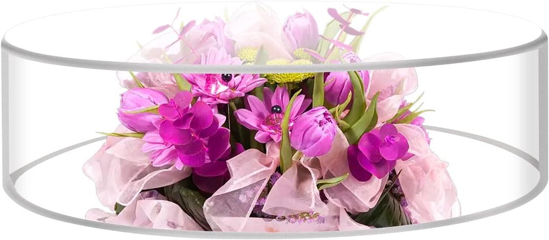 NOKI Clear Acrylic Cake Stand: 11 Inch Cylinder Hollow Risers for Display, Large Round Cake Stands, Cupcake Display Stand for Wedding, Birthday, and Parties (Box Only)