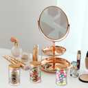 6 Pack Glass Apothecary Jars with Lids Bamboo Bathroom Accessories Cotton Balls Pads Swabs Holder Jar Bathroom Canisters for Vanity Accessories Storage