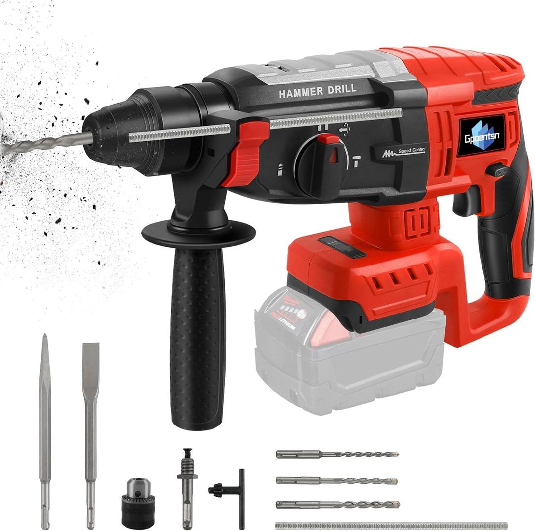 Cordless Rotary Hammer Drill (Tool Only) Compatible with Milwaukee M18 | 2.6J Impact | SDS-Plus Chuck | 4-Mode | Brushless Motor (Battery not Included)