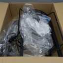 GADFISH Basketball Rebounder, 180 Rotatable Basketball Return Attachment with 3 Stable Large Hooks, Heavy Duty Basket Ball Accessories Ball Return Training Aid for 18" Rim Basketball Hoop