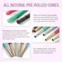 Pre-Rolled Cones | Cones 50 Pack(white) | Burn Slow and Even | Cones rolling paper (Gold and Silver)