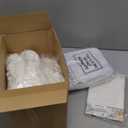 Panitay 100 Pcs Blank Bib Bodysuit Baby Shower Set Baby Shower Sign Blank Feeder Bib DIY Bodysuit Fabric Colorful Marker(Fall Pumpkin)