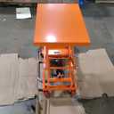 VEVOR Hydraulic Lift Table Cart, 330lbs Capacity 28.5" Lifting Height, Manual Single Scissor Lift Table with 4 Wheels and Non-Slip Pad, Hydraulic Scissor Cart for Material Handling and Transportation(missing non slip pad)