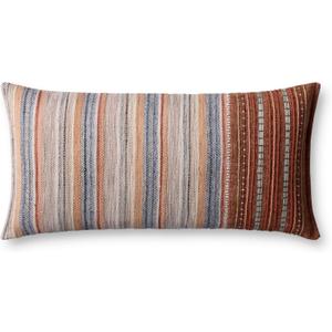 Loloi II Collection PLL0138 Rust/Multi 12'' x 27'' Cover w/Poly Pillow