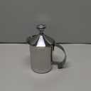 Fino Milk Creamer Frother Cappuccino Foam Pitcher with Handle and Lid, 18/8 Stainless Steel, 14-Ounce Capacity