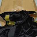 Moukeren Black 50 Pcs Velvet Chair Sashes Bows with Rhinestone Ring Buckle Slider Elastic Universal Bowknot Chair Cover Bands Ties for Wedding Banquet Ceremony Event Party Decoration