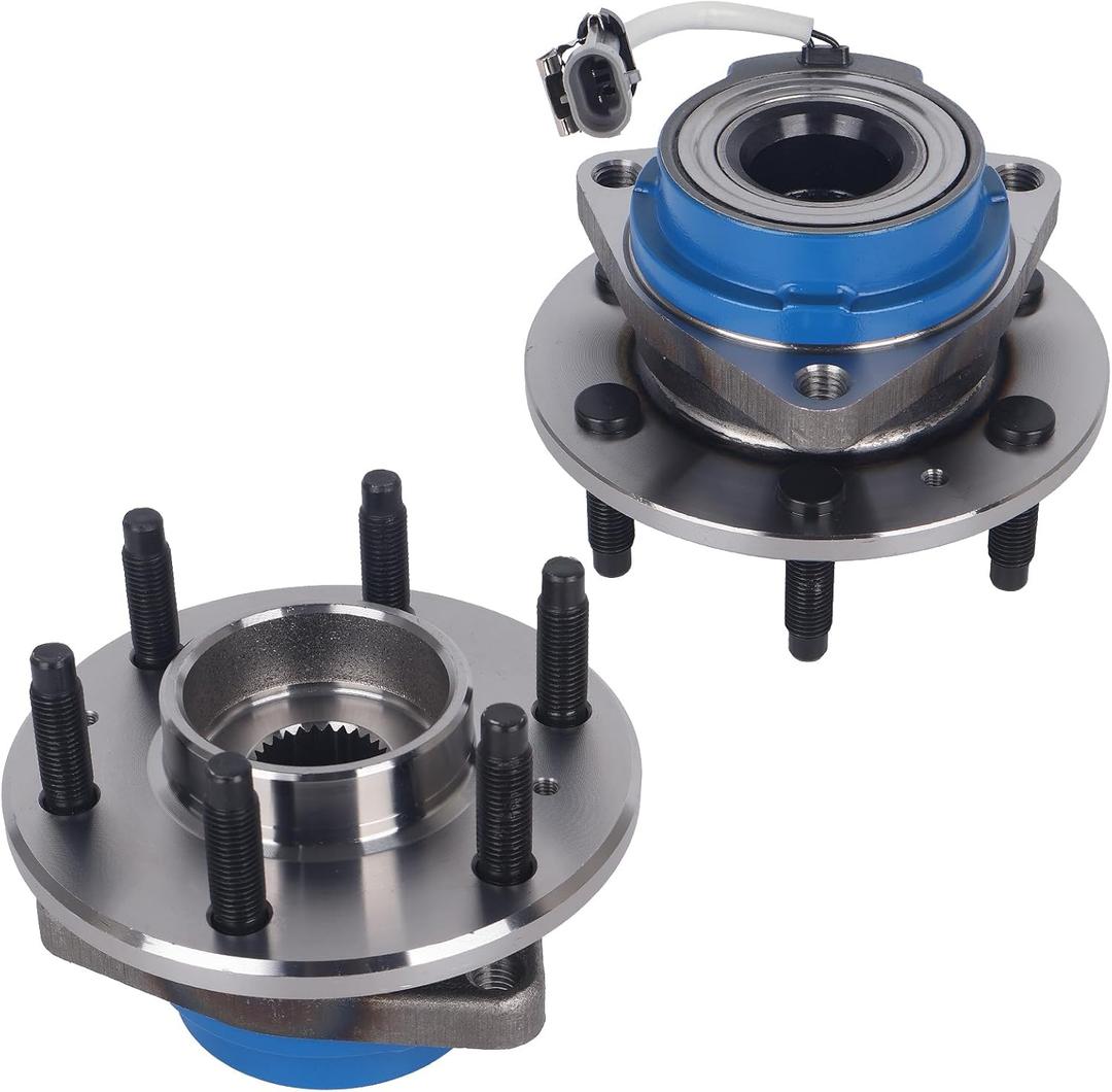 Autoround 512243 RWD/AWD Rear Wheel Bearing and Hub Assembly Compatible with Cadillac SRX 2004-2009, CTS 2004-2007, STS 2005-2011, 6 Lug w/ABS, Set of 2