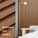 Art3d Slat Wall Panels, WPC Soundproof 3D Wall Paneling for Interior Wall Decor, TV Background, Pack of 8, 96 x 6 in. Teak
